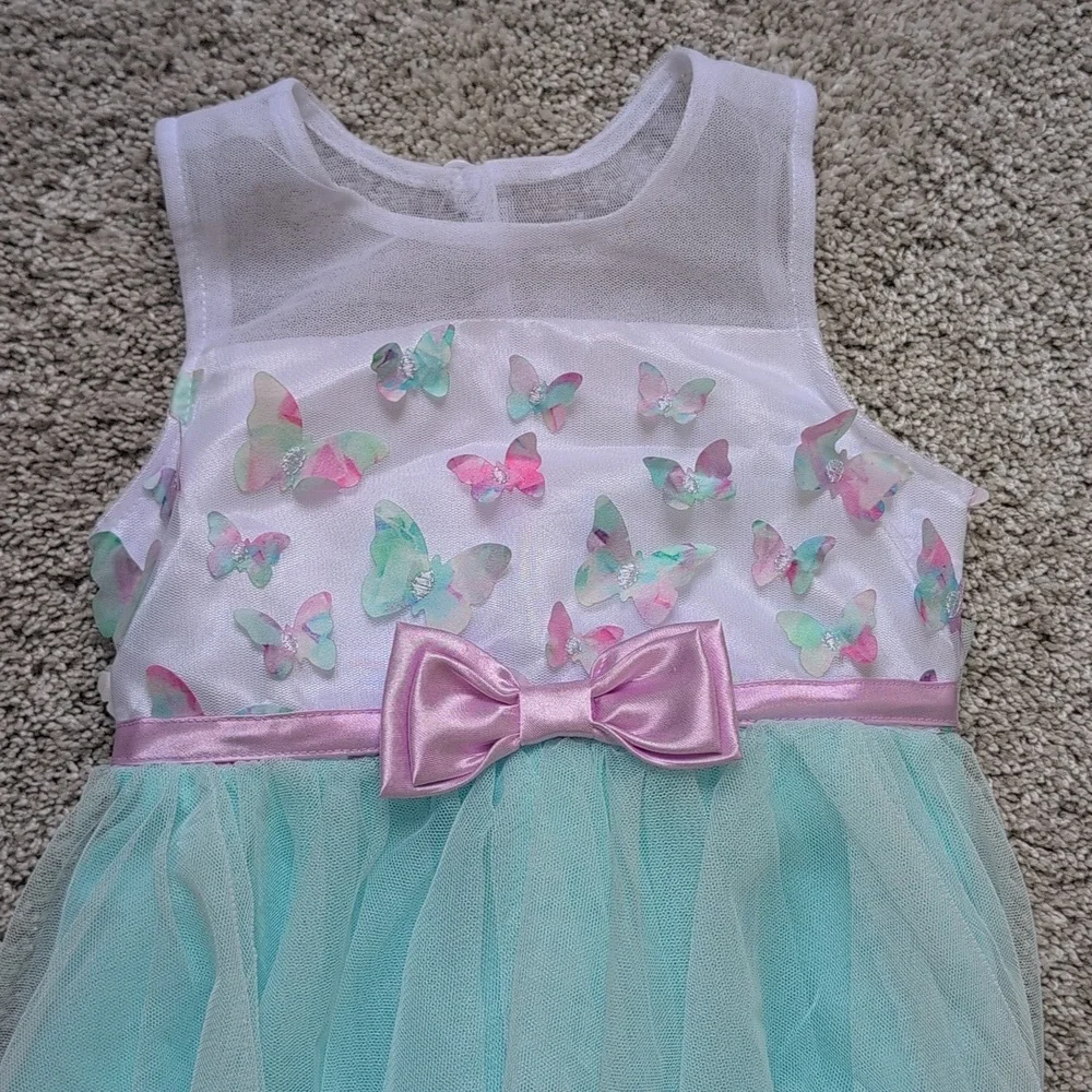 Jona Michelle butterfly-embellished tulle formal party dress Size 3T